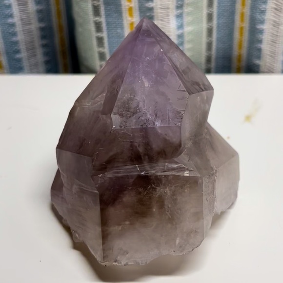 Lg Smokey Amethyst Quartz Crystal Point | Amethyst Smoky Quartz from S Africa - Picture 1 of 9
